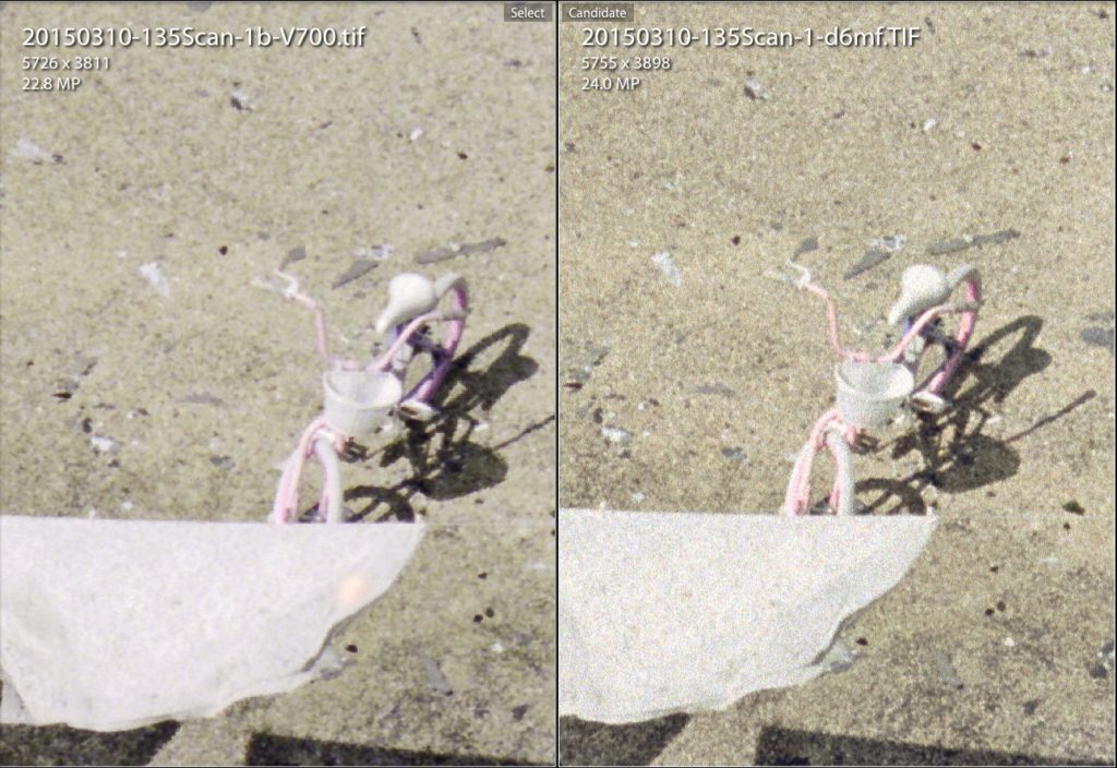Comparison of 35mm drum scan to flatbed scan