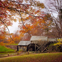 Autumn colors signal the end of the grinding season, as told in this nostalgic story of a small grist mill in the Appalachian Mountains of Virginia.<br /><br /> Old grist mill in Autumn along the Blue Ridge Parkway